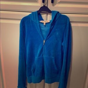 Juicy royal blue hoodie size large